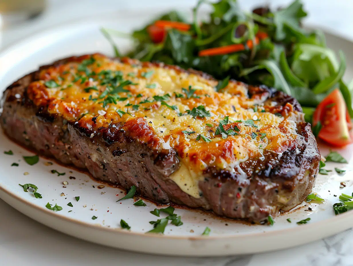 Steak haché gratiné : un délice aux fromages fondants