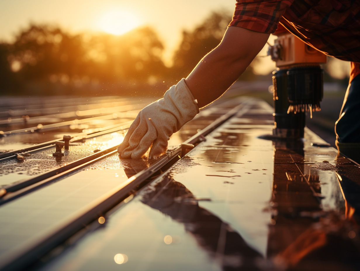 panneaux solaires maintenance