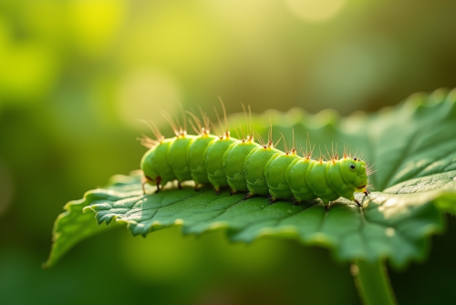 Petite chenille verte : méthodes naturelles pour préserver votre potager