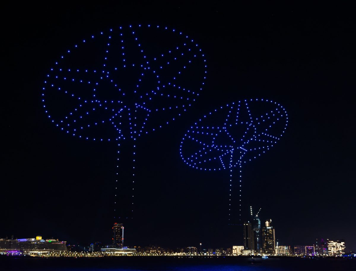 Qu’est-ce qu’un drone show ? l’art de l’illumination aérienne